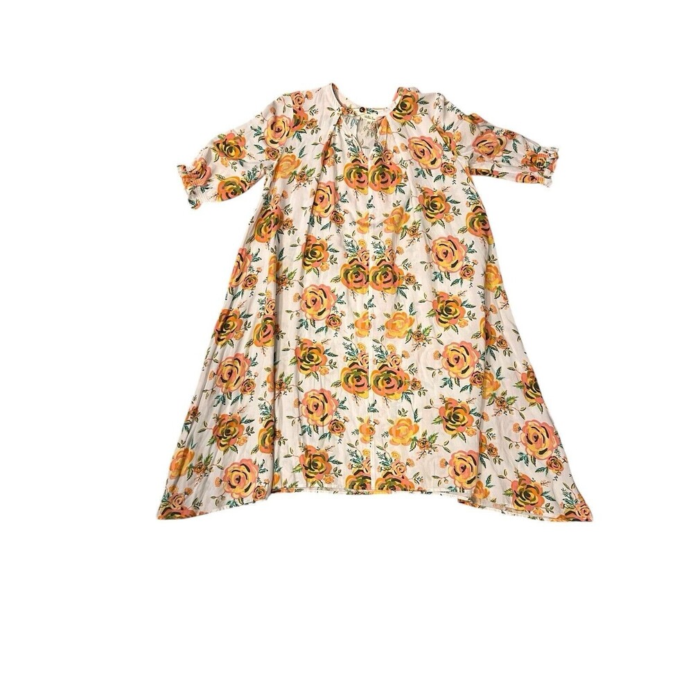 Matilda Jane Sunday Best Rose Floral Dress Women’s Size XS Boho Yellow Sundress